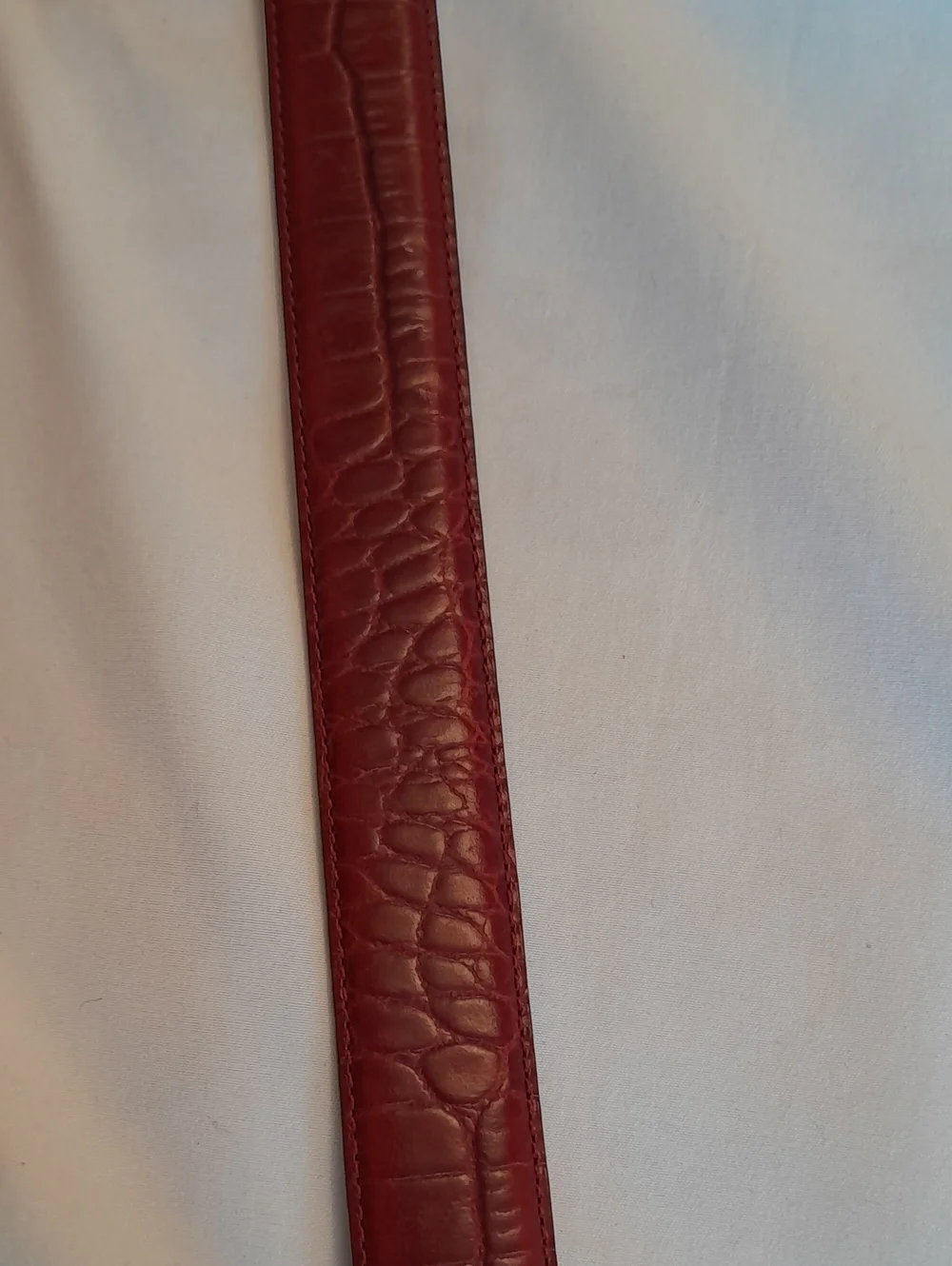 Ralph Lauren Leather Belt - Maroon, XL